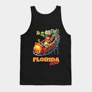 Florida Thrills: Wild Croc Coaster Adventure Tee Tank Top